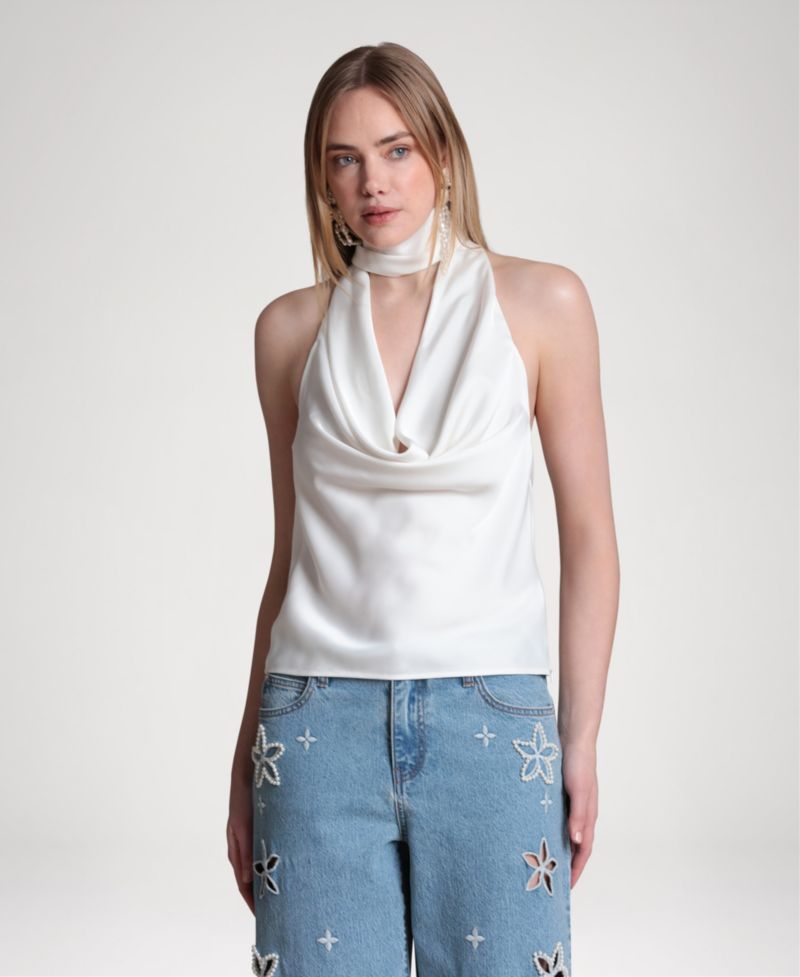Women's Long-Tie Halter Top