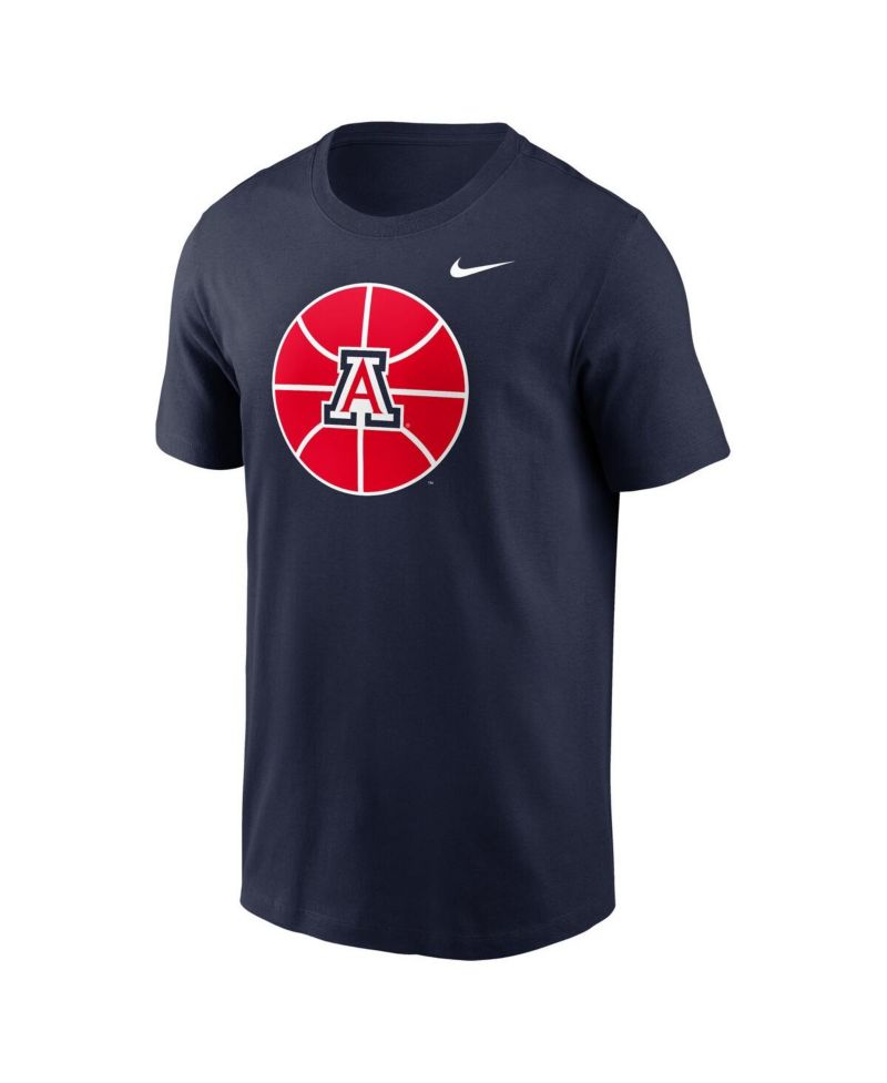 Men's Navy Arizona Wildcats Basketball Logo T-Shirt