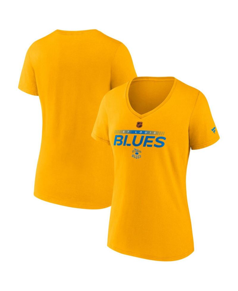 Women's Gold St. Louis Blues Special Edition V-Neck T-Shirt