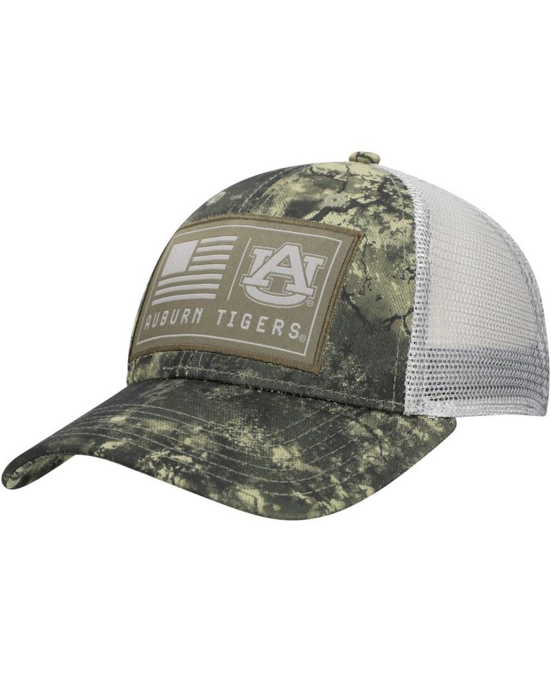 Men's Camo Auburn Tigers Freedom Collection Blitzing Performance Trucker Hat