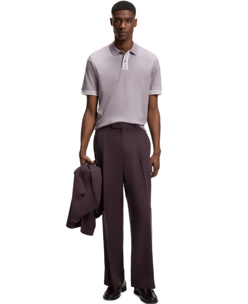 Men's Mercerized-Cotton Regular-Fit Polo Shirt