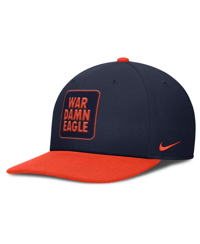 Men's Navy/Orange Auburn Tigers 2025 Sideline Campus Pro Local Snapback Hat