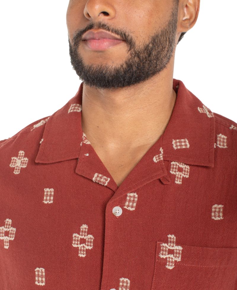 Men's Short-Sleeve Camp Collar Shirt