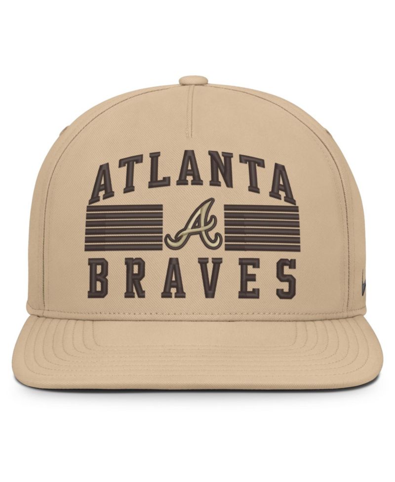Men's Khaki Atlanta Braves Desert Pro AeroBill Dri-FIT snapback Hat