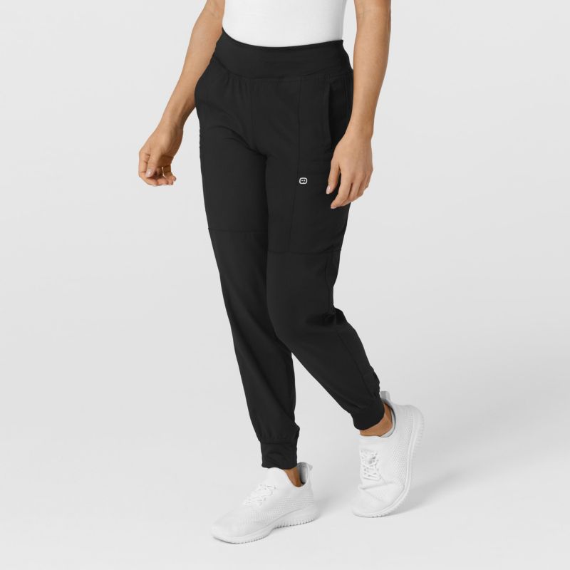 Women's W123 Comfort Waist Cargo Jogger Scrub Pant Regular
