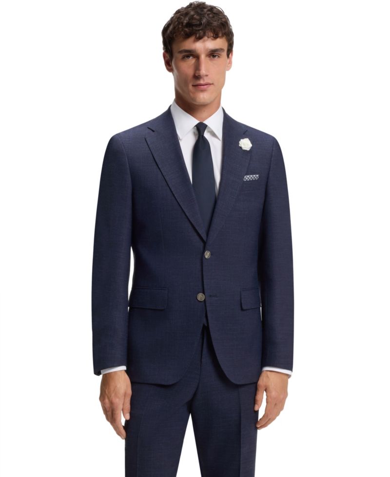 BOSS by Men's Melange Stretch Slim-Fit Blazer