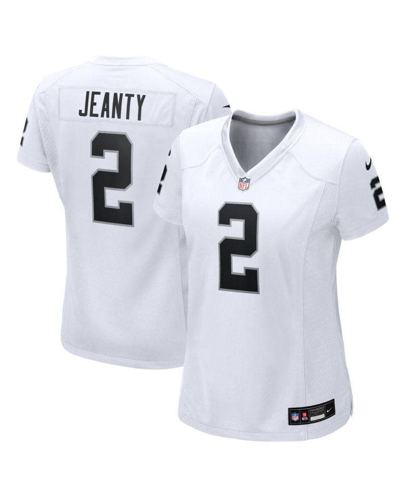 Women's Ashton Jeanty White Las Vegas Raiders Game Jersey