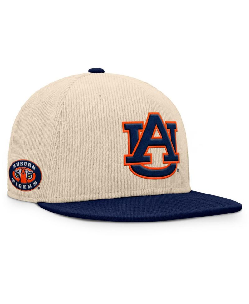Men's Tan Auburn Tigers Catcher Snapback Hat