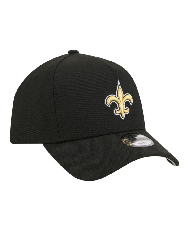 Big Boys and Girls Black New Orleans Saints 9FORTY A-Frame Adjustable Hat