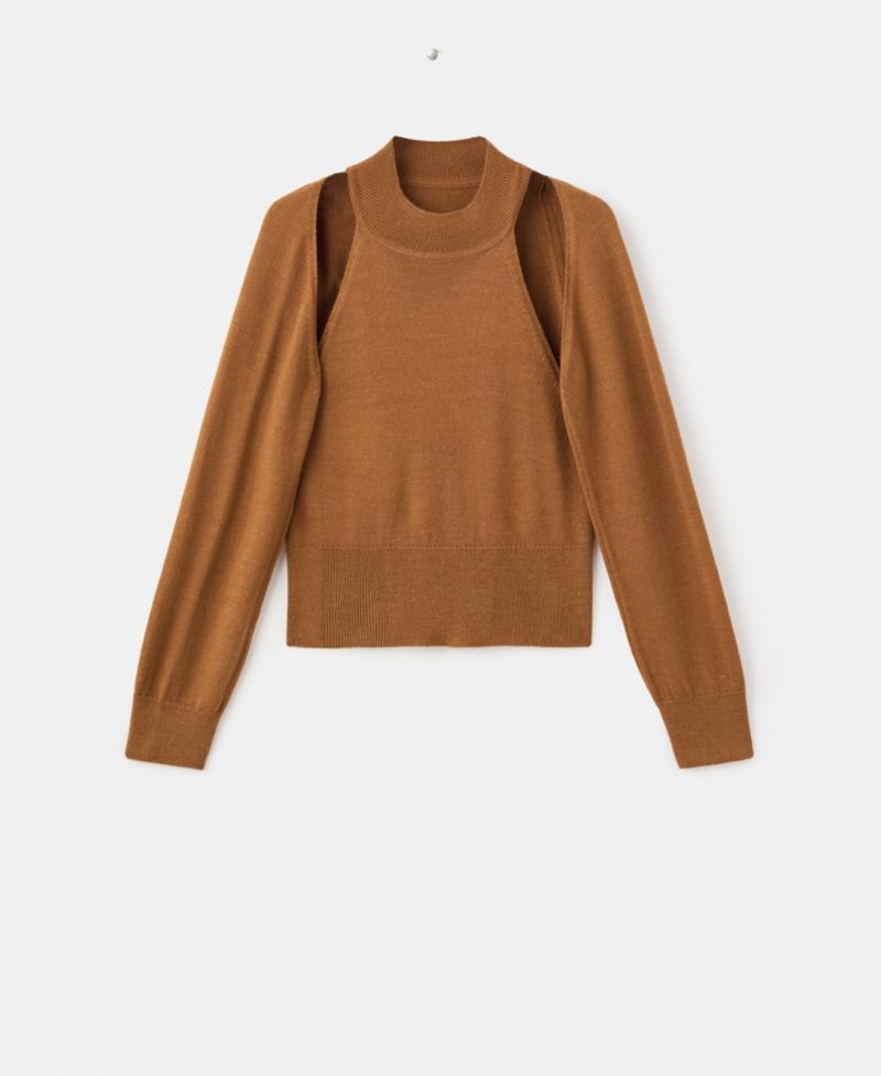 Women's Cardigan-Style Detailing Sweater
