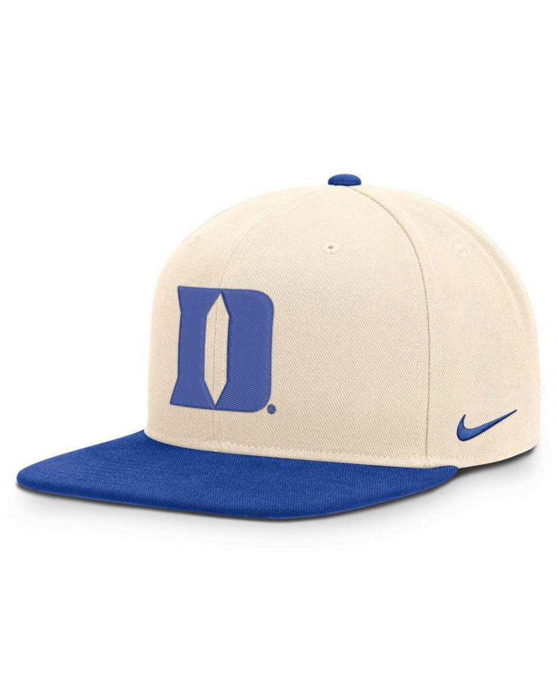 Men's and Women's Natural/Royal Duke Blue Devils Campus Prep snapback Hat