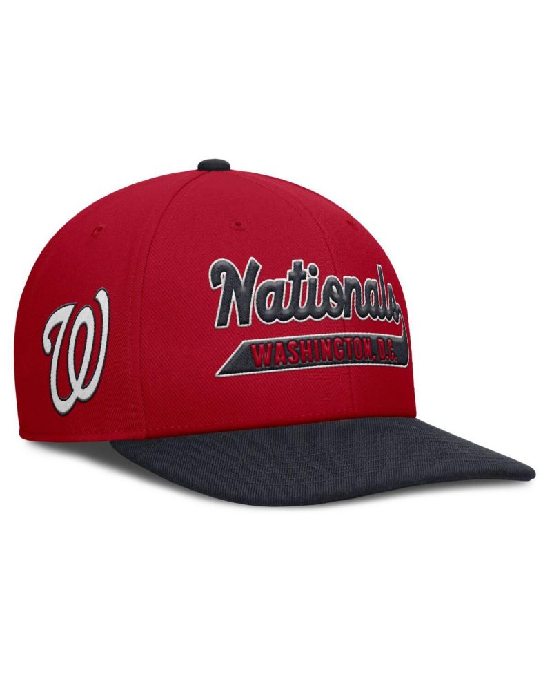 Men's Red/Navy Washington Nationals Pro Performance Snapback Hat