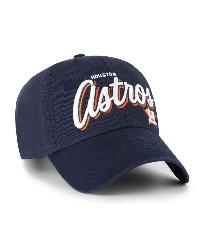 Women's Navy Houston Astros Ariana Clean Up Adjustable Hat