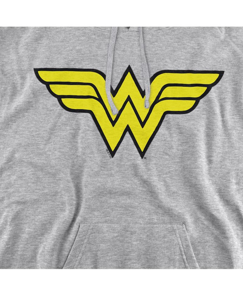 Men's Wonder Woman Logo Graphic Classic-Fit Pull-Over Hoodie