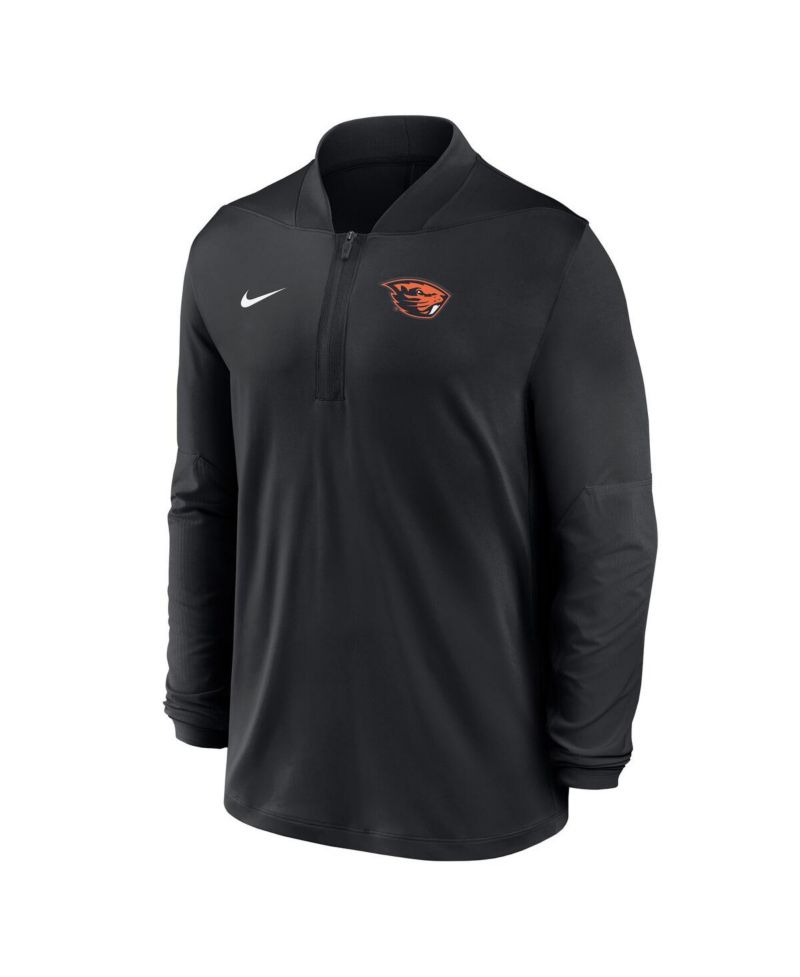 Men's Black Oregon State Beavers Dri-FIT Half-Zip Pullover Sweatshirt