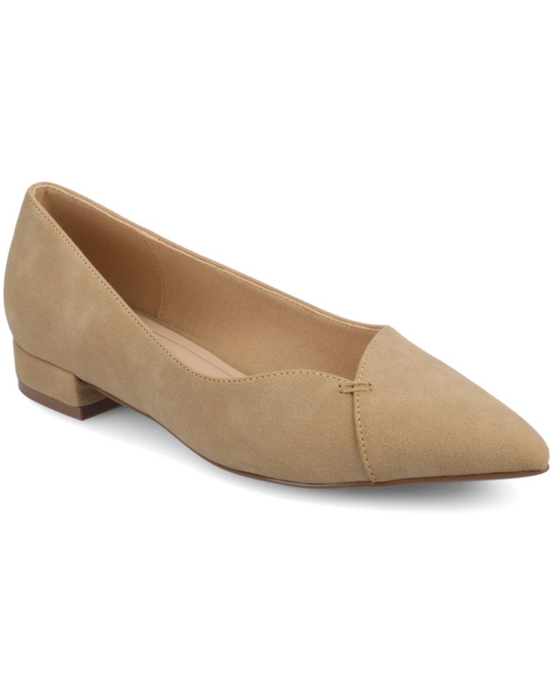 Women's Carmin Block Heel Pointed Toe Flats