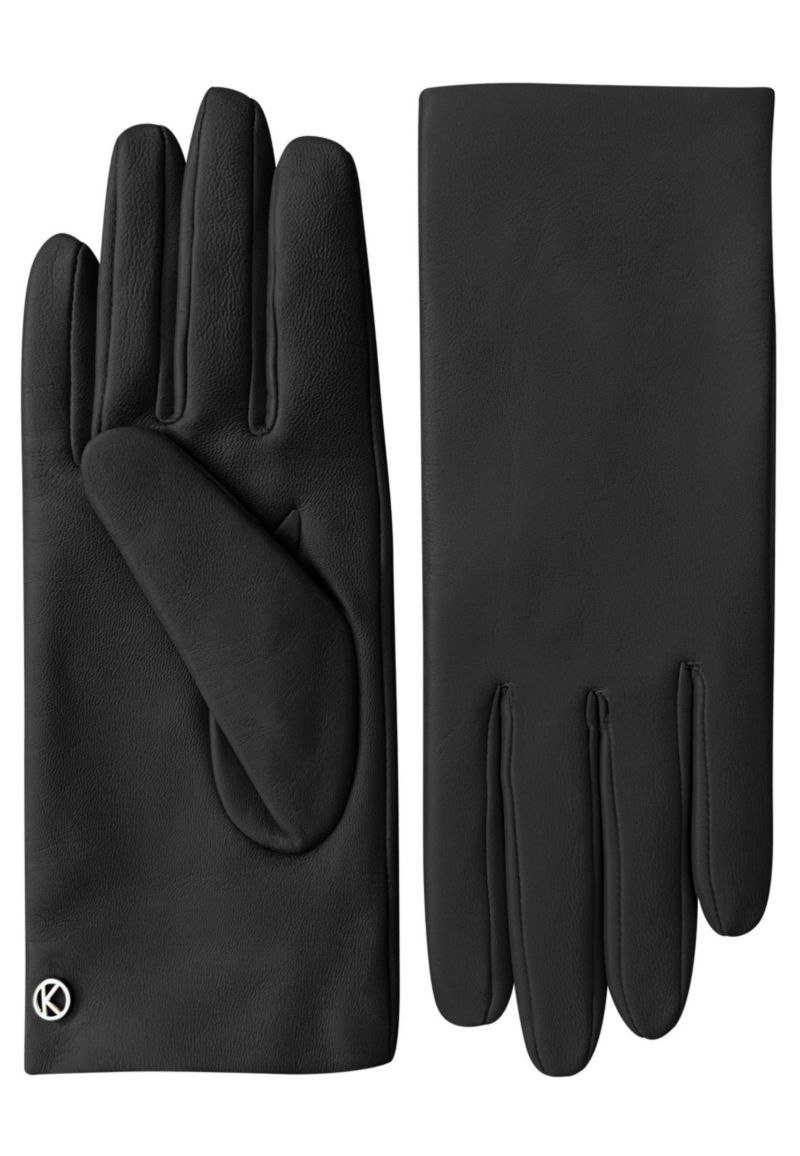 Women`s Premium Lamb Leather Touchscreen Gloves Style Lola Cashmere Lining