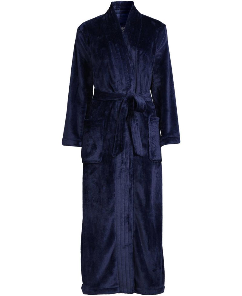 Plus Size Cozy Plush Long Wrap Robe