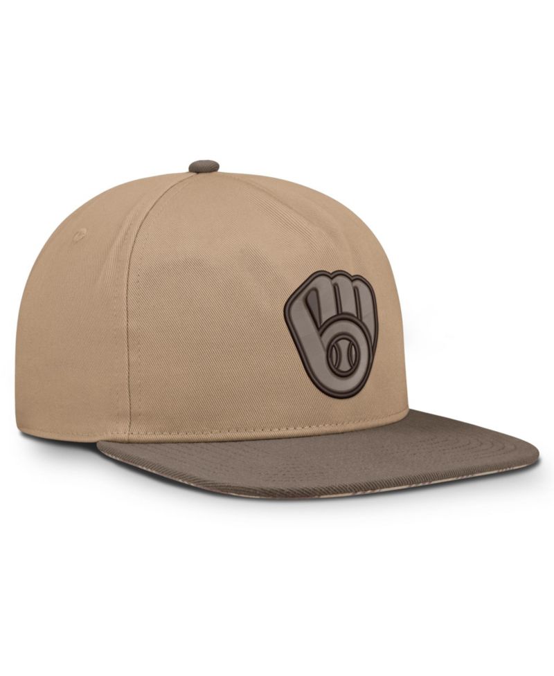 Men's Light Brown Milwaukee Brewers Statement Adjustable Hat
