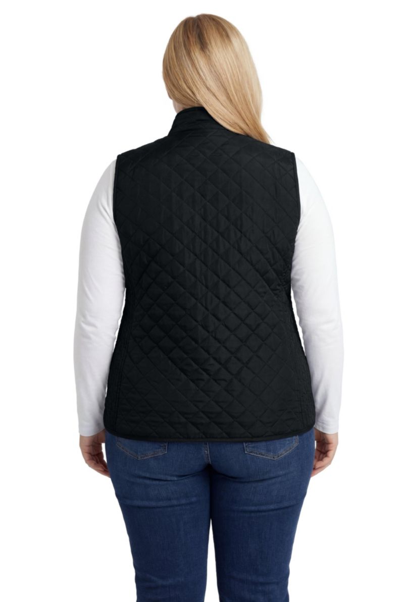 Plus Size Within Zip-Front Quilted Vest