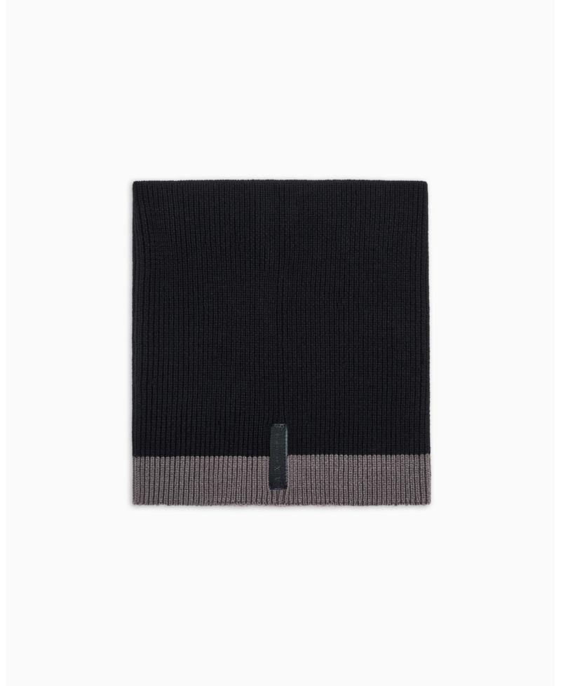 Men's Cozy Lab Ribbed Color Block Scarf