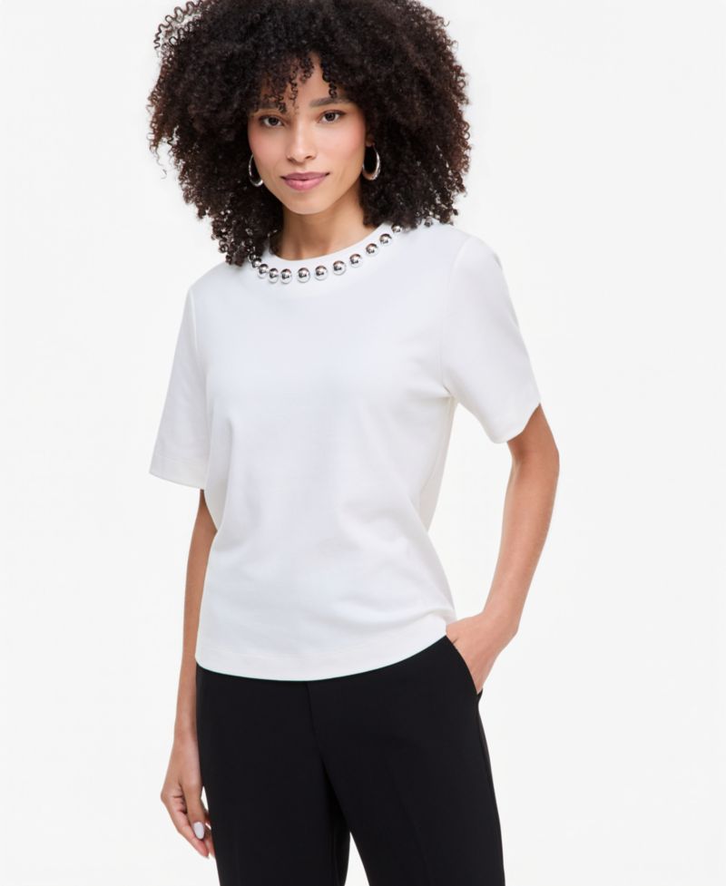 Women's Embellished Crewneck T-Shirt
