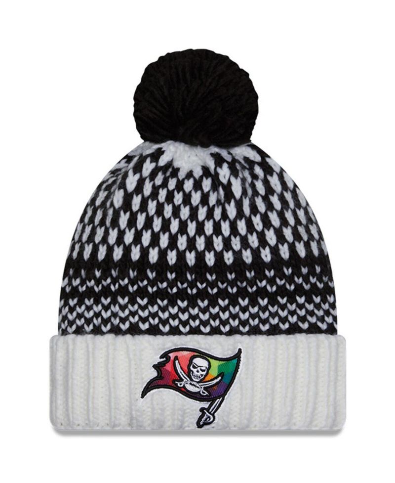 Women's Tampa Bay Buccaneers 2023 NFL Crucial Catch Cuffed Pom Knit Hat