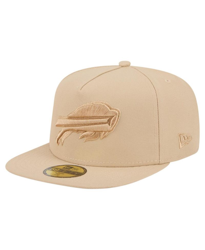 Men's Light Beige Buffalo Bills Color Pack A-Frame 59FIFTY Fitted Hat
