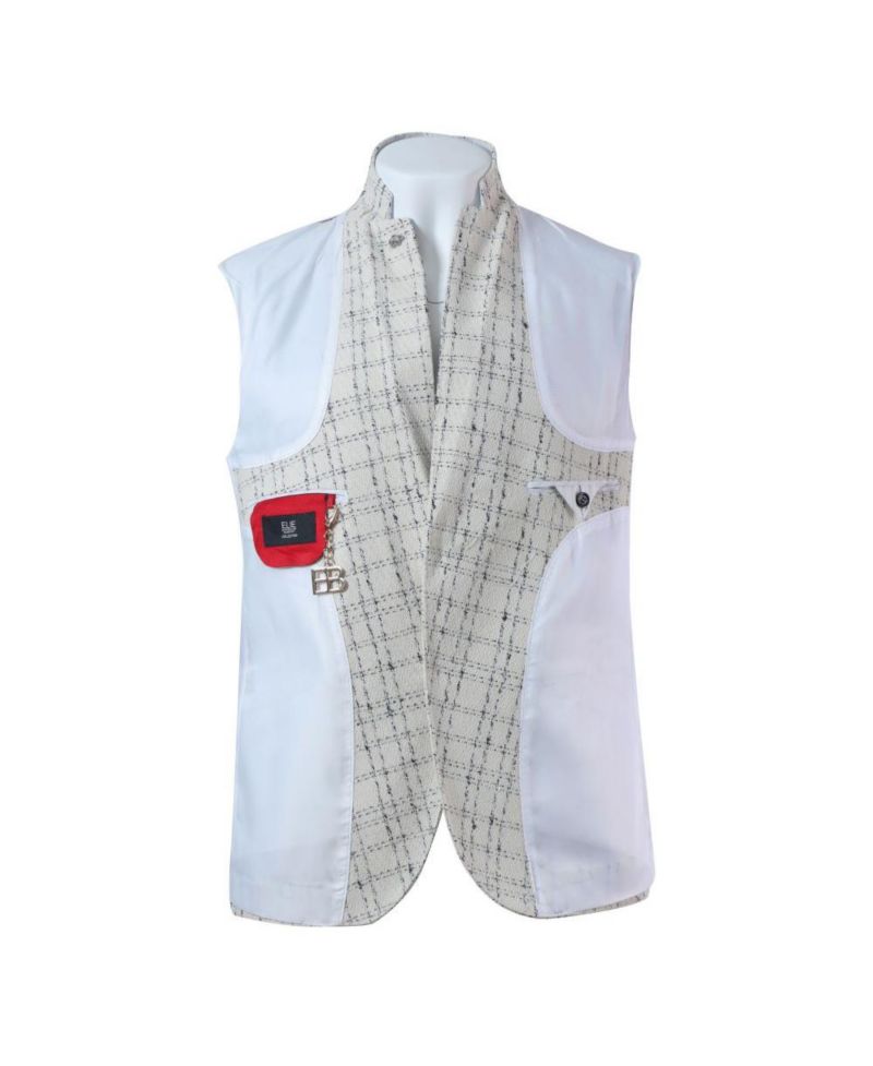 Men's Slim Fit Plaid Boucle Sport coat