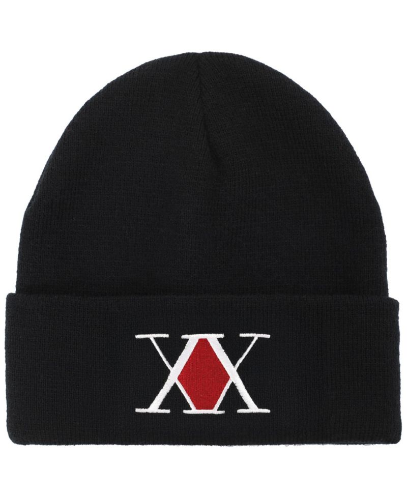Men's Embroidered Logo Black Cuff Beanie.