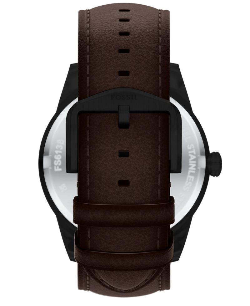 Men's Pearson Multifunction Brown Leather Watch, 42mm