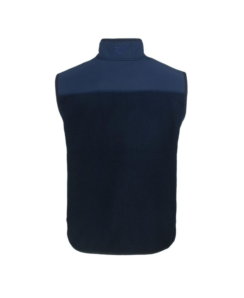Men's Navy New York Yankees Cascade Eco Fleece Full-Zip Vest