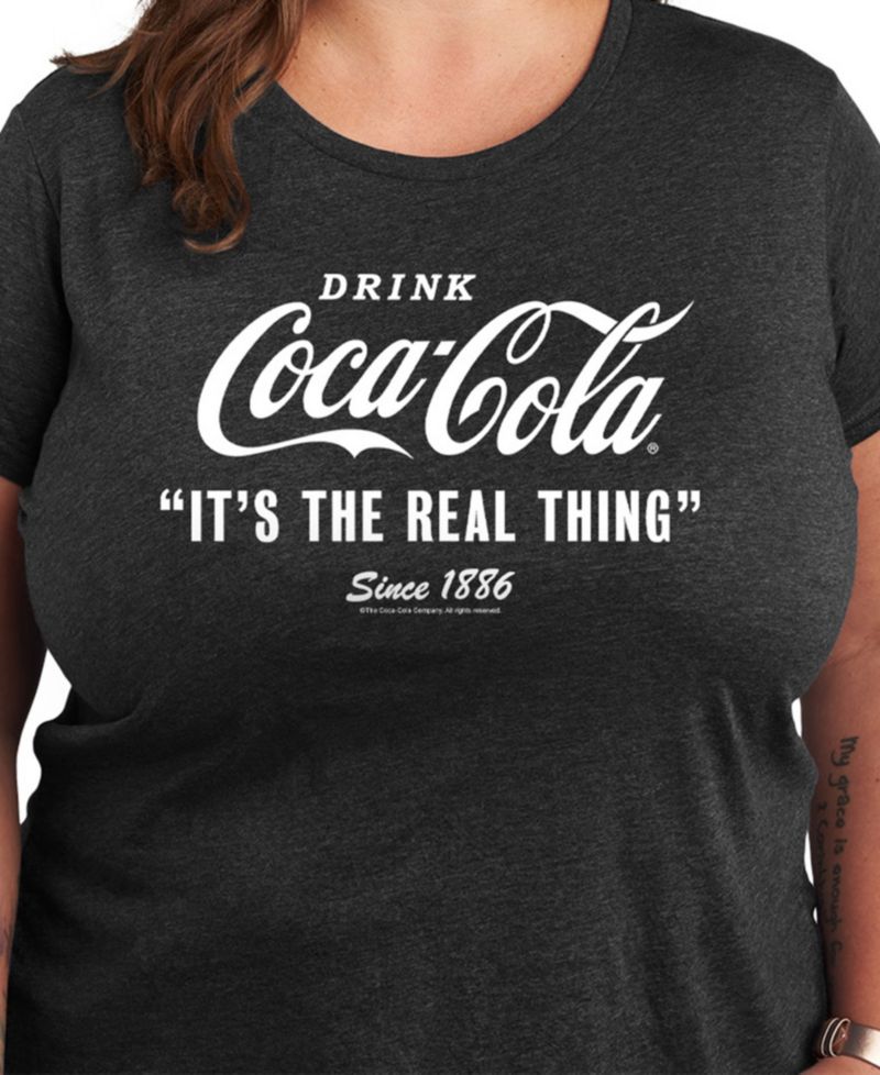 Plus Size Coca-Cola The Real Thing Graphic T-Shirt