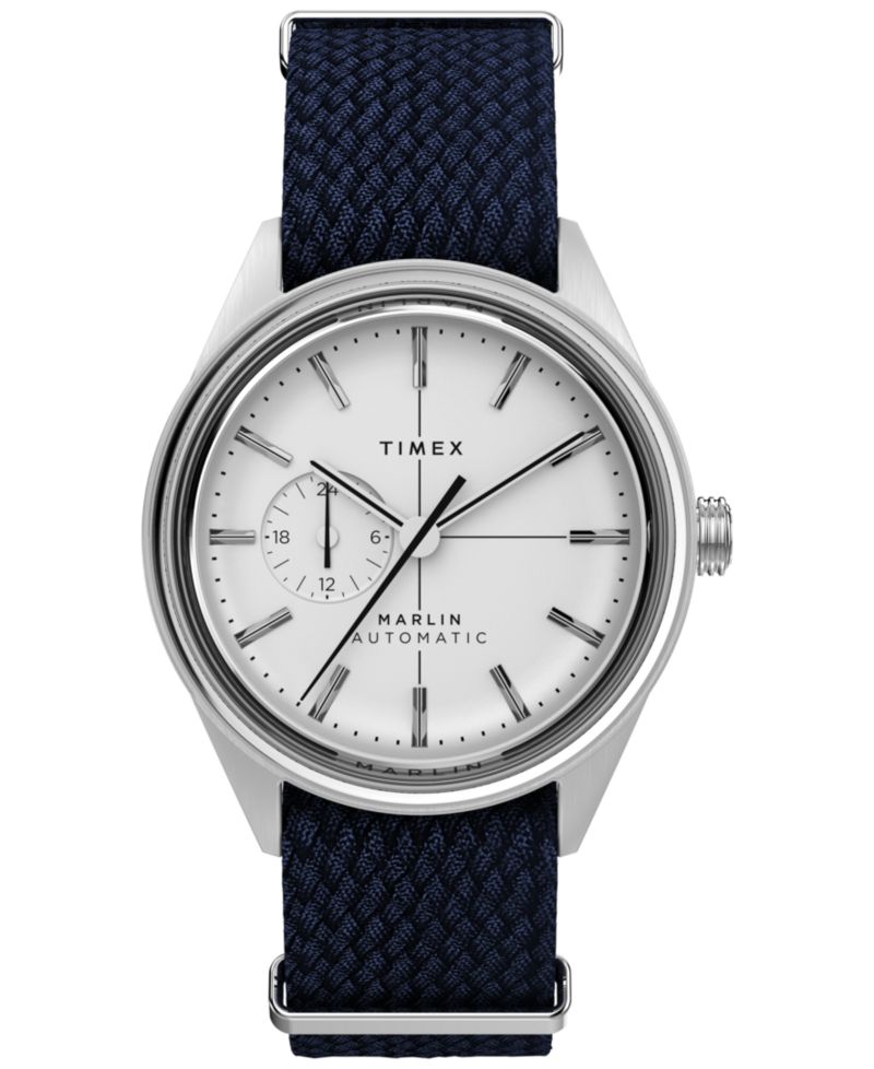 Men's Automatic Blue Fabric Watch, 38mm