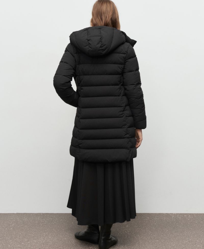 Women's Hood Midi Quilted Anorak