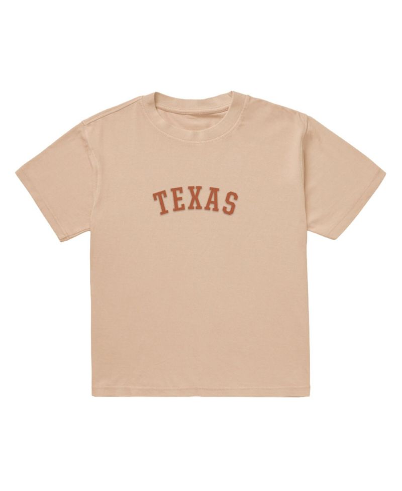 Men's Tan Texas Longhorns Upside Down Embroidered Vintage Heavyweight T-Shirt