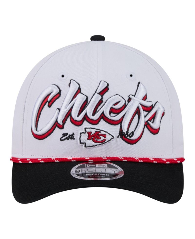 Men's White Kansas City Chiefs Team Loyal A-Frame 9FORTY Adjustable Hat