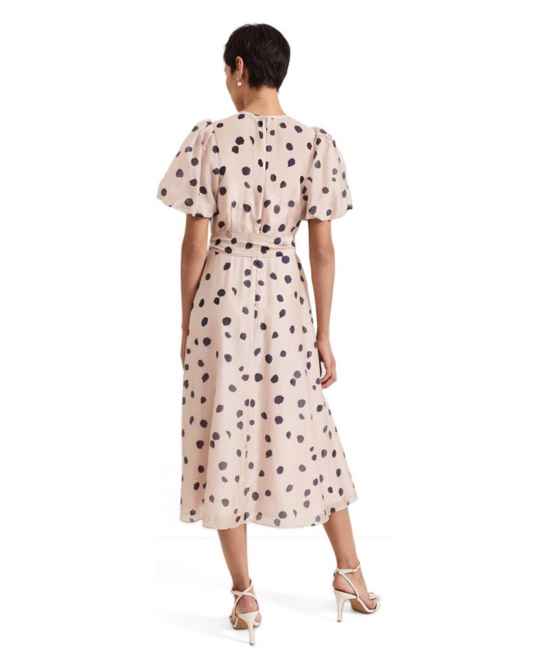 Women's Nicola Ruffle-Front Midi Dress