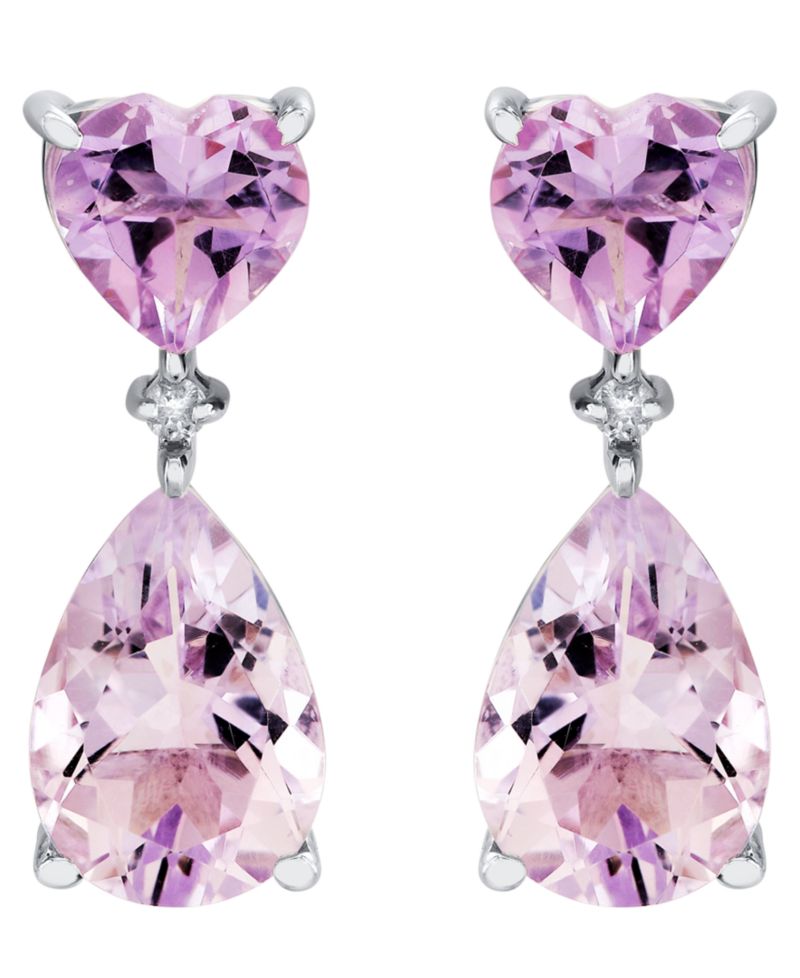 Amethyst (5-1/5 ct. t.w.) & Diamond Accent Drop Earrings in Sterling Silver