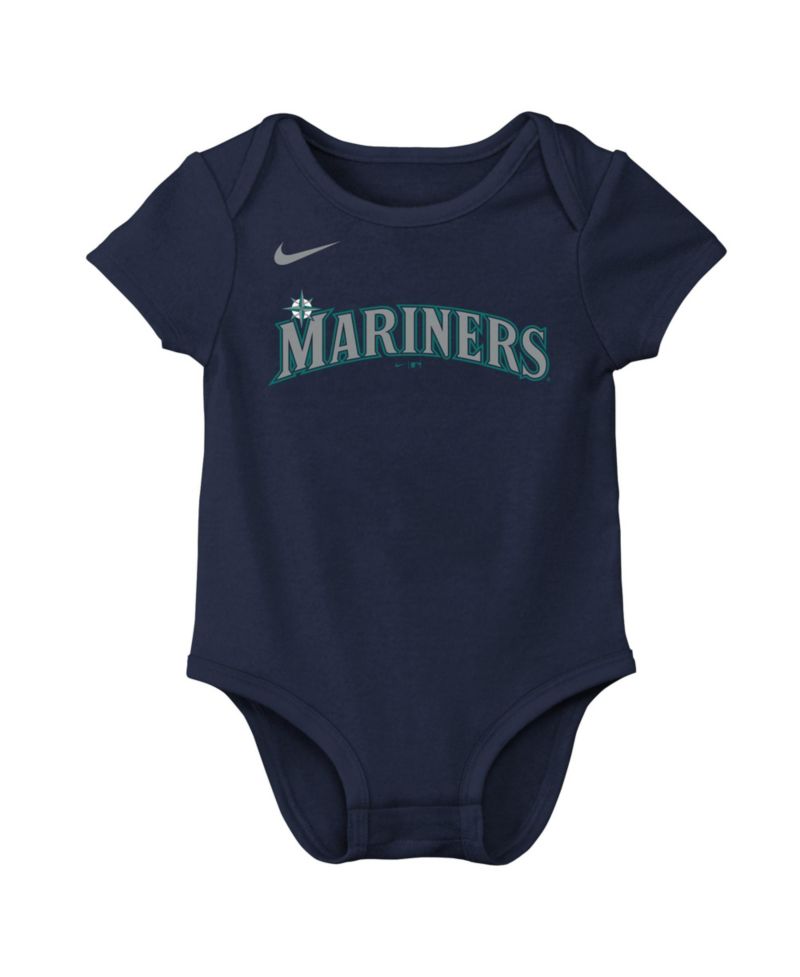 Baby Boys and Girls Julio Rodriguez Navy Seattle Mariners Name & Number Bodysuit