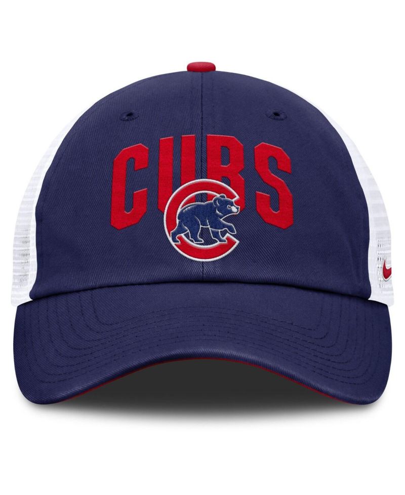 Men's Royal Chicago Cubs Primetime Club Adjustable Trucker Hat