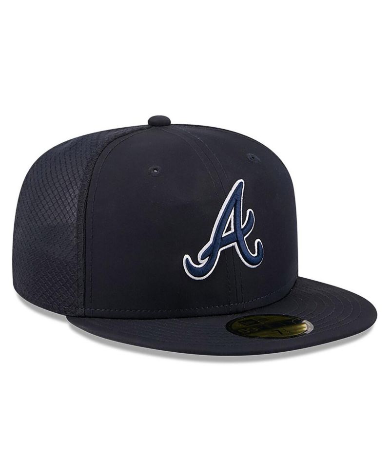 Men's Navy Atlanta Braves 2026 Batting Practice 59FIFTY Fitted Hat