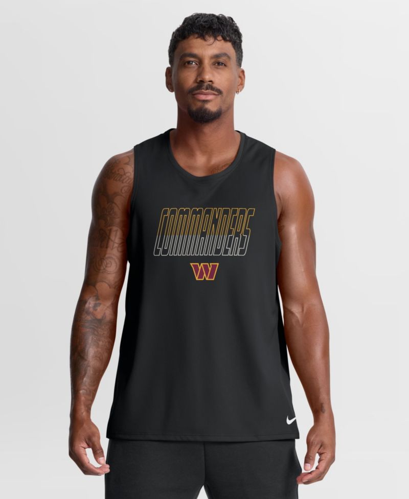 Men's Washington Commanders Kickoff Miler Dri-FIT Crewneck Tank Top