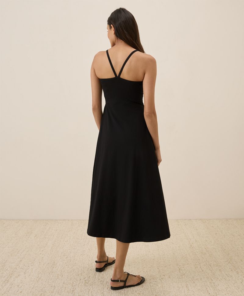 Women's Organic Cotton Fit & Flare Midi Dress - Shorty