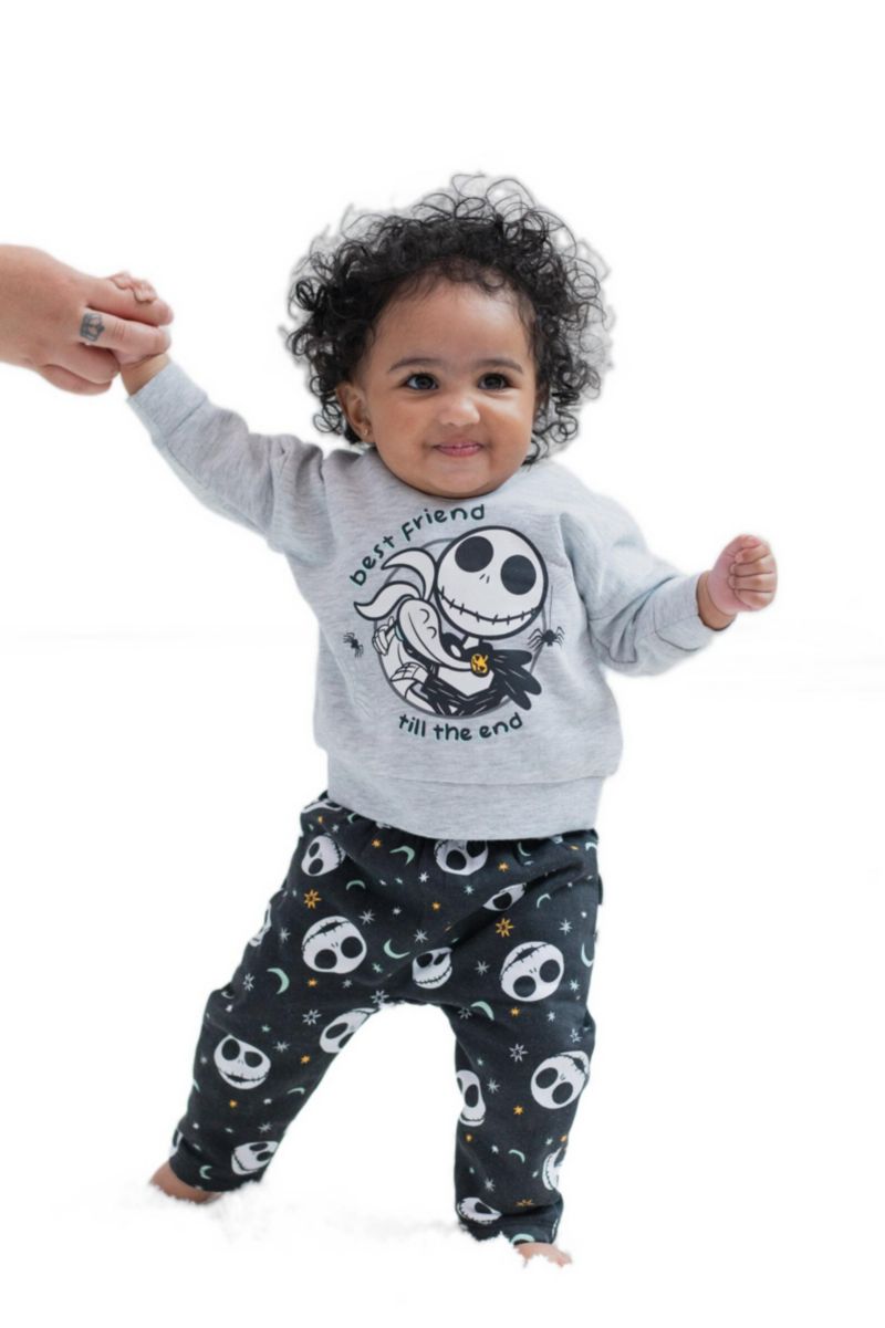 Baby Disney Boys'/ 0M-24M Fleece Pullover Hoodie Bodysuit and Pants 3 Piece Outfit Set