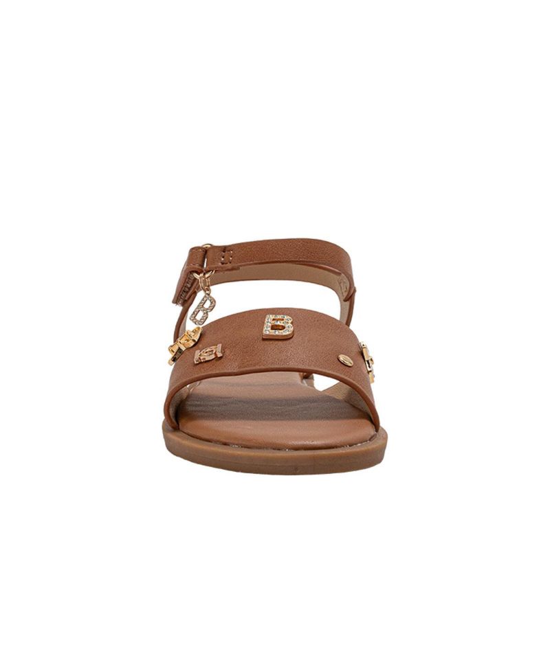 Girls Fashion Sandals - Dressy Shoes with Decorative Metal Charms