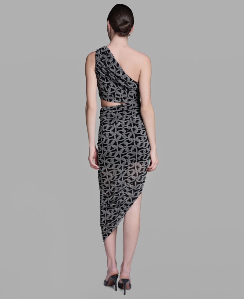 Women's One-Shoulder Midi Dress