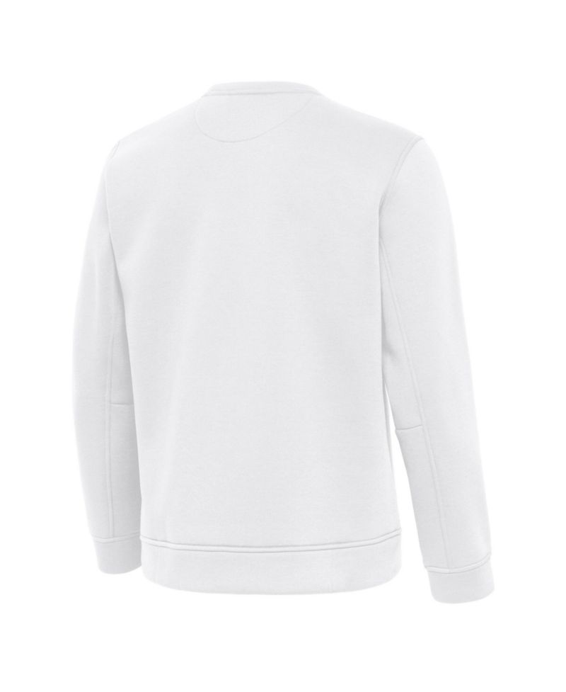 Men's White Los Angeles Dodgers Relevant Lightweight Pullover Sweatshirt