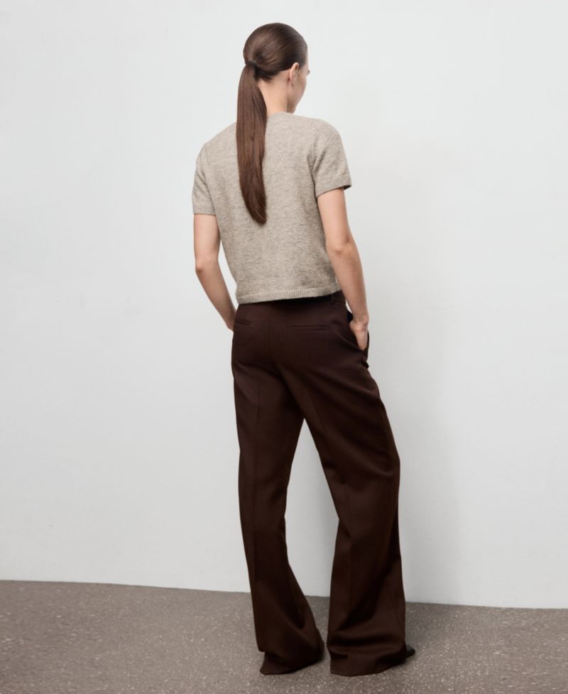 Women's Short-Sleeved Knitted Sweater