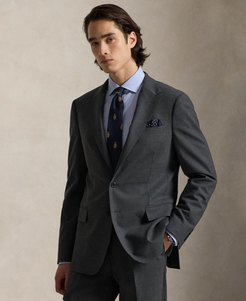 Men's Polo Modern-Fit Wool-Blend Suit Jacket